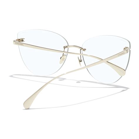 Cat Eye Blue Light Glasses Titanium Light Gold 